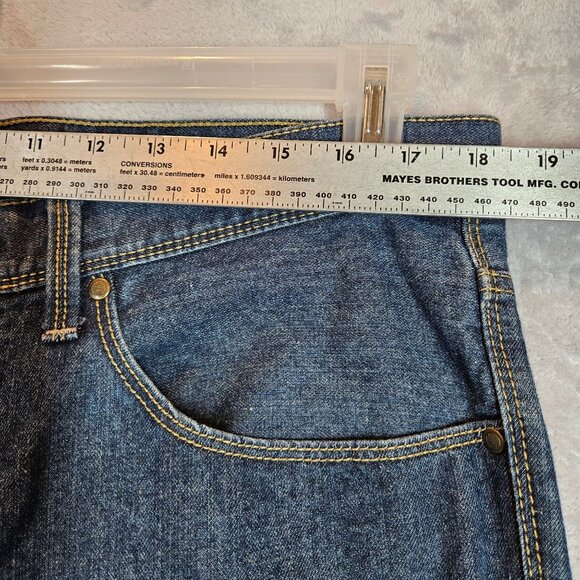 Perry Ellis Denim Jeans Medium Wash Straight Fit Mens Size 36W x 32L - Picture 5 of 15